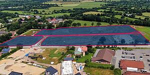 Luftbild der Gewerbegebietserweiterung I