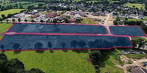 Luftbild der Gewerbegebietserweiterung II