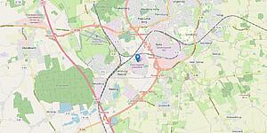Flensburg Sophienhof - schnelle Anbindung ans überörtliche Straßennetz