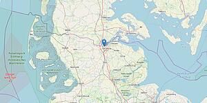 Harrislee bei Flensburg - direkt an der dänischen Grenze