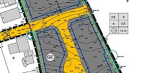 Ausschnitt aus dem B-Plan Nr 11, 1 Änd