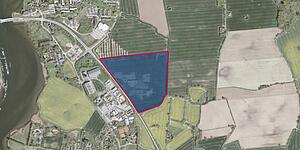 Luftbild des Gewerbeparks