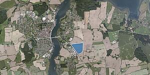 Luftbild der Lage des Gewerbeparks