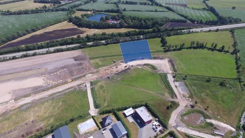 Gewerbegebiet Heideland - Erweiterung - Luftbild der Fläche Gewerbegebiet Heideland - Erweiterung - Luftbild der Fläche