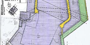 Ausschnitt aus dem B-Plan Nr 43, 3 Änd